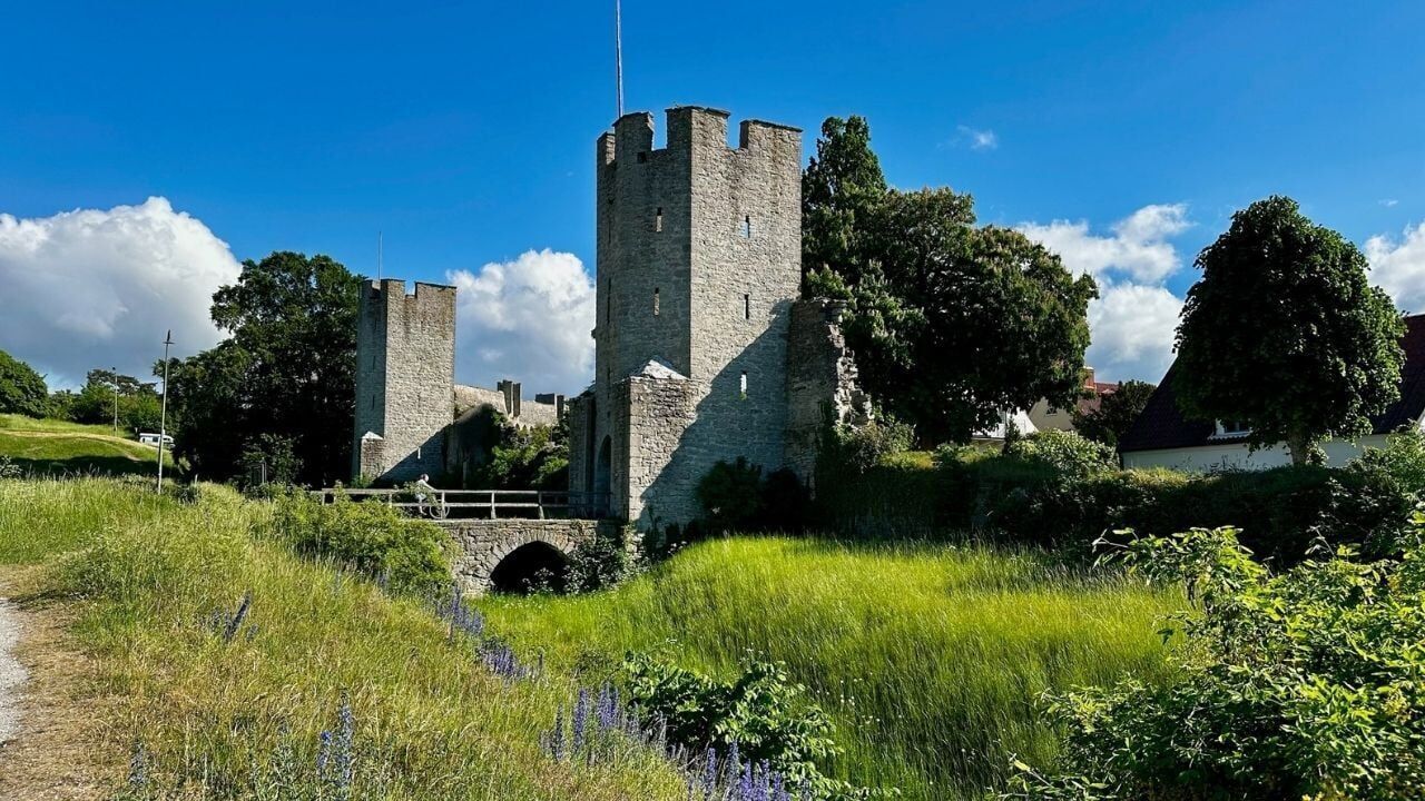 Original medieval walls in Visby