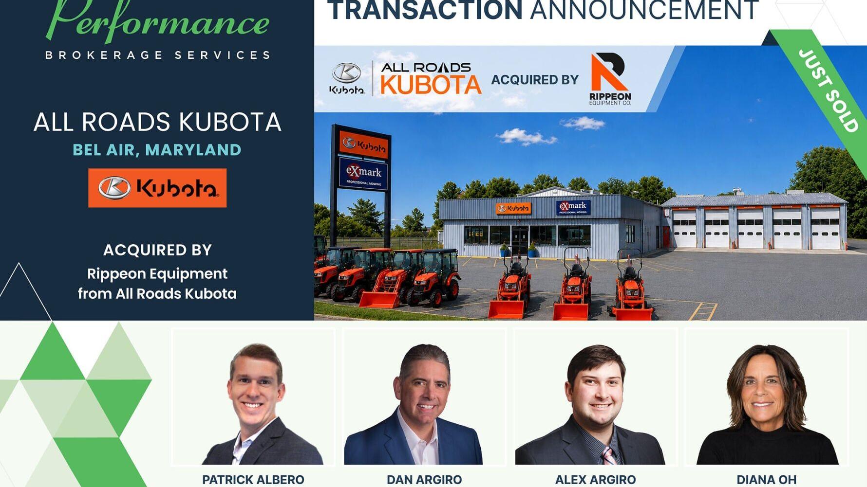 Performance Brokerage Services - All Roads Kubota - Rippeon Equipment