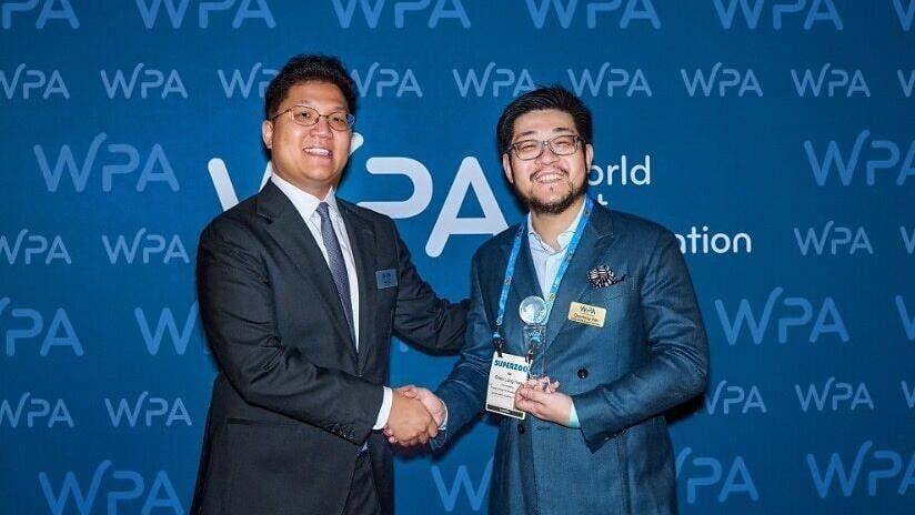 Michael Lou, WPA Chairman (left), and Hao Chenlong, CEO of WANPY® (right)