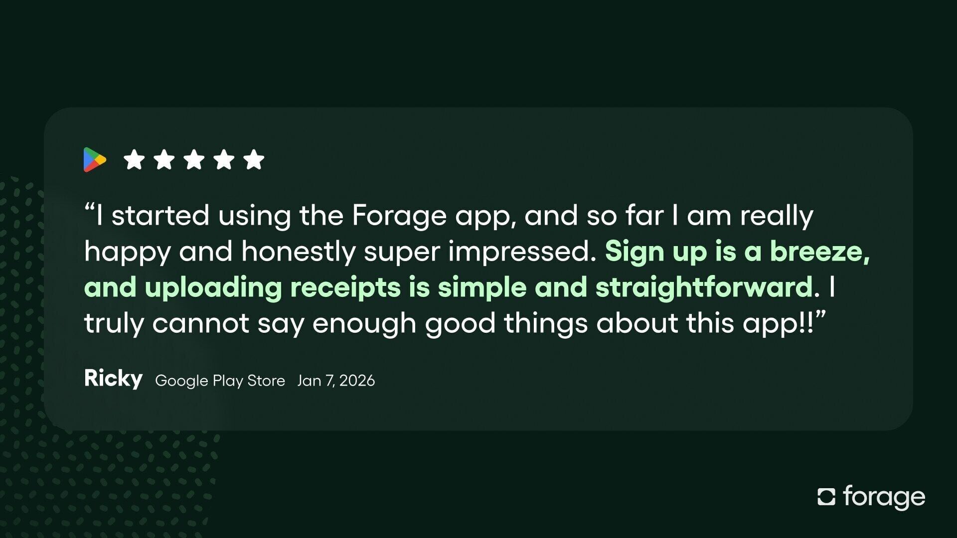 Since launch, the Forage app has been downloaded over 100,000 times. By the end of 2026, Forage aims to reach one million low-income families via the app.