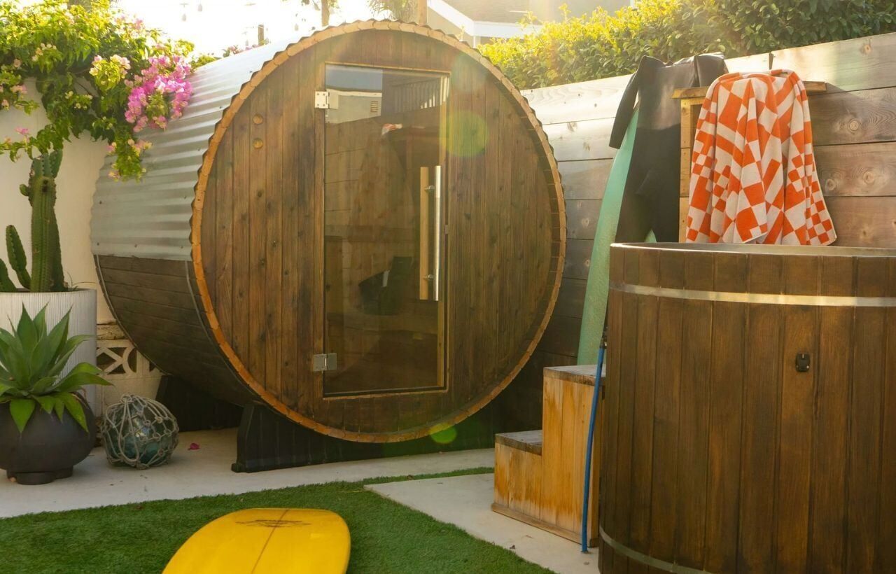 Outdoor Barrel Sauna