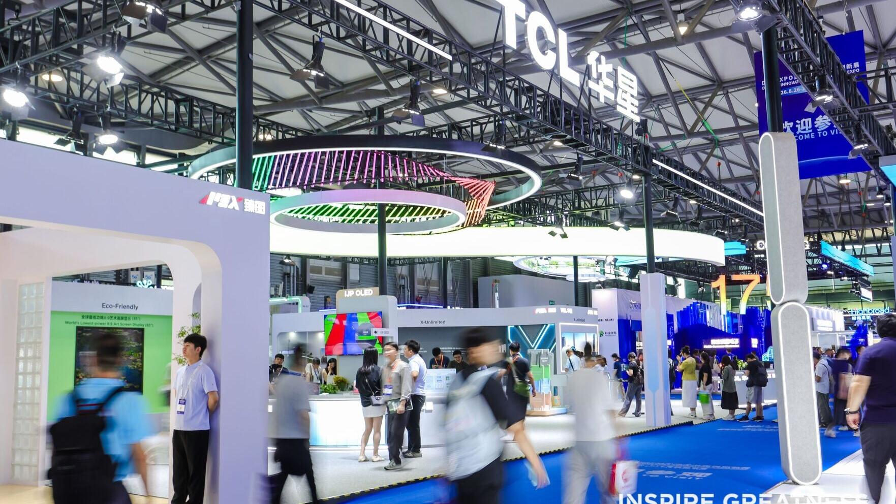 TCL CSOT exhibition area at DIC EXPO 2026
