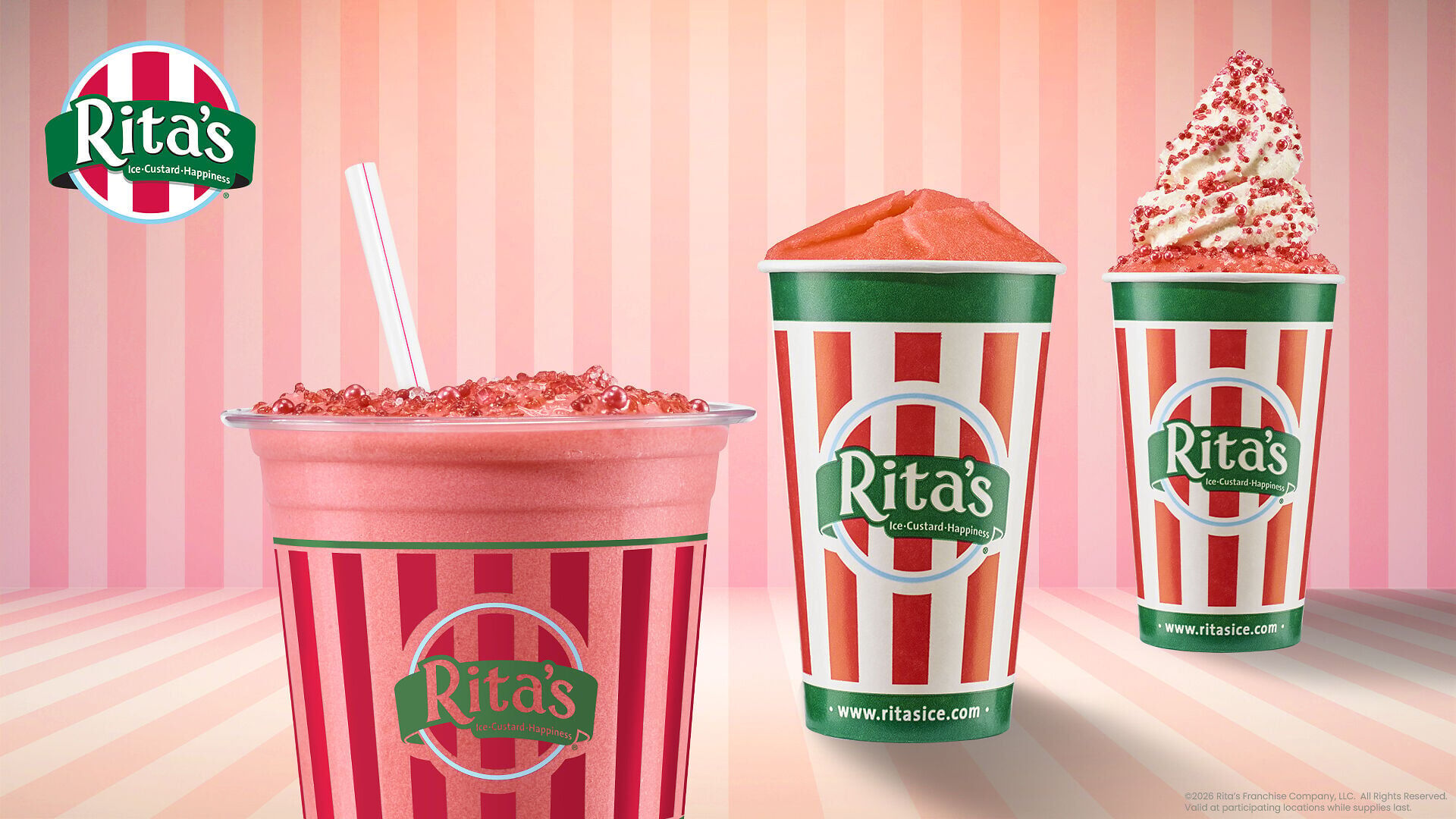 Rita's Italian Ice &amp; Frozen Custard Shirley Temple Ice