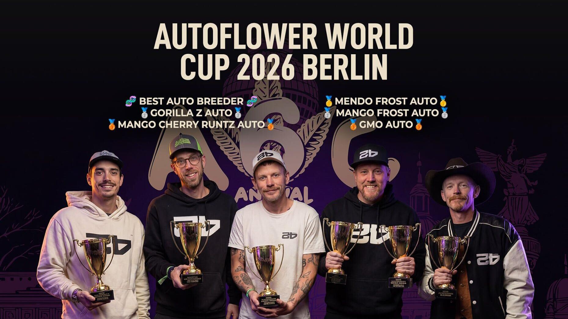 Six Trophies at Autoflower World Cup 2026 Berlin | Best Breeder 2026