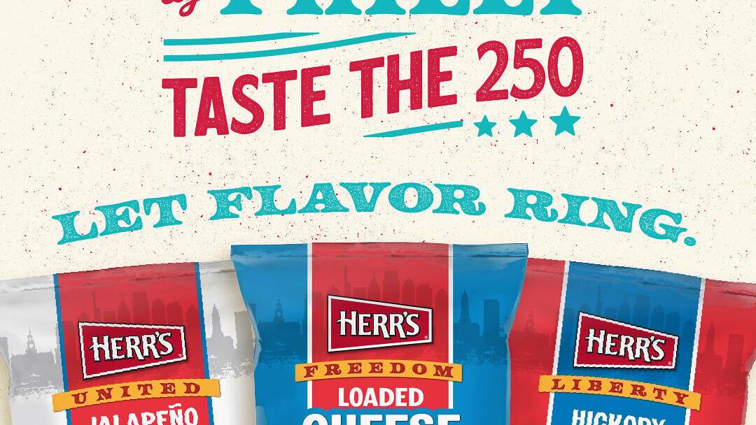 The three new Herr's flavors are inspired by the American ideals of freedom, liberty, and unity, and pay tribute to the bold, authentic spirit of America's birthplace.