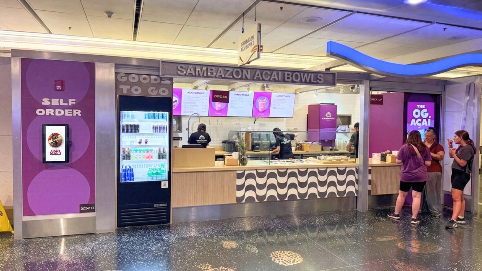 SAMBAZON Acai Bowls kiosk - Miami Airport