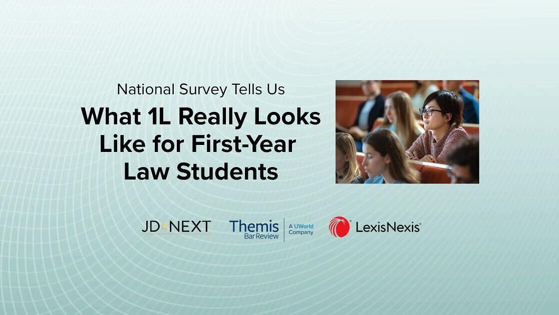 New research by JD-Next®, LexisNexis® and Themis Bar Review® identifies the challenges, habits and non-academic demands that shape first-year law student success and offers actionable recommendations for law schools, pre-law advisors and incoming studen...