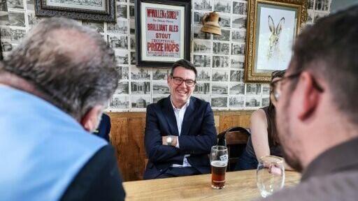 New UK Prime Minister Andy Burnham has sought to put forward a more positive message than predecessor Keir Starmer