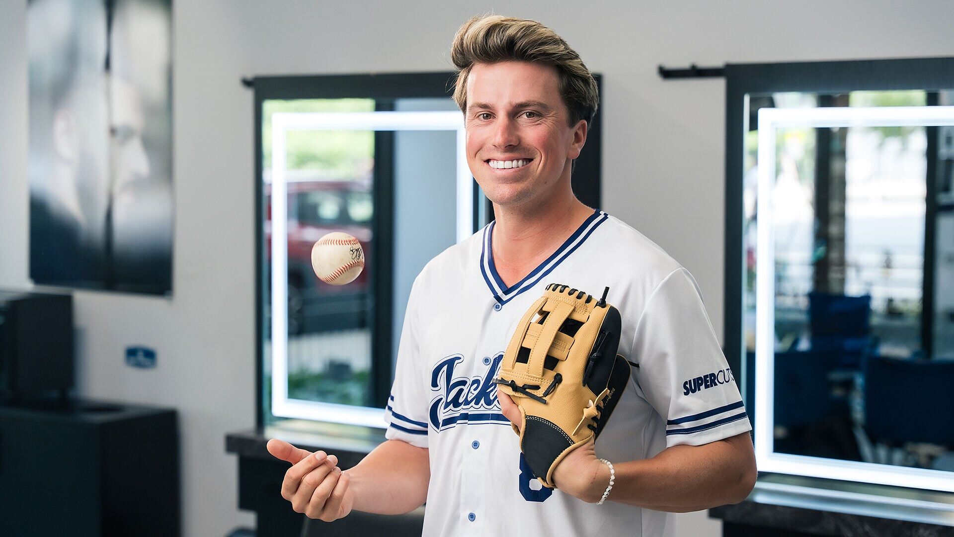 Savannah Bananas star and DWTS cast member Jackson Olson’s signature cut, 'The Jax,' is now on the menu at participating Supercuts locations.