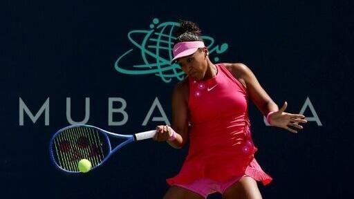 Japan's Naomi Osaka belts a forehand in her quarter-final victory over Elisabetta Cocciaretto at the Washington Open