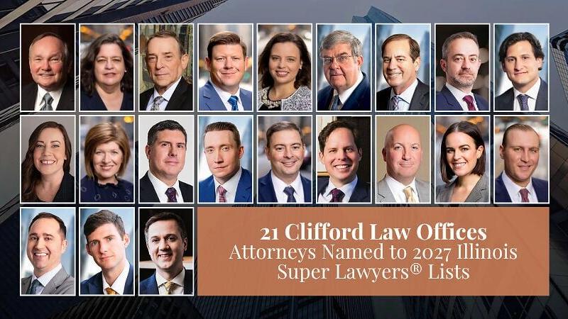 21 Clifford Law Offices Attorneys Named to 2027 Illinois Super Lawyers® Lists