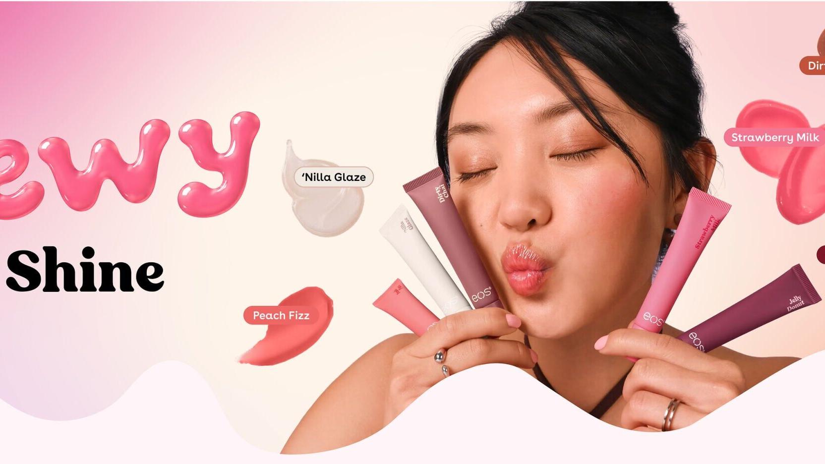 eos Dewy Lip Shine collection