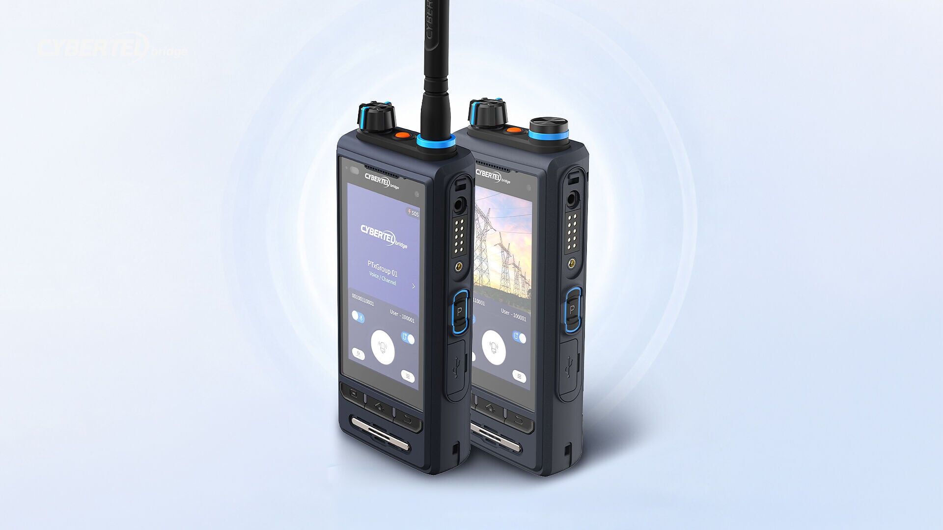 Cybertel Bridge’s LM75 is a mission-critical hybrid device supporting 5G/LTE, 450 MHz connectivity, and DMR Tier II, enabling automatic switching between MCX and DMR DMO across broadband and off-network environments.