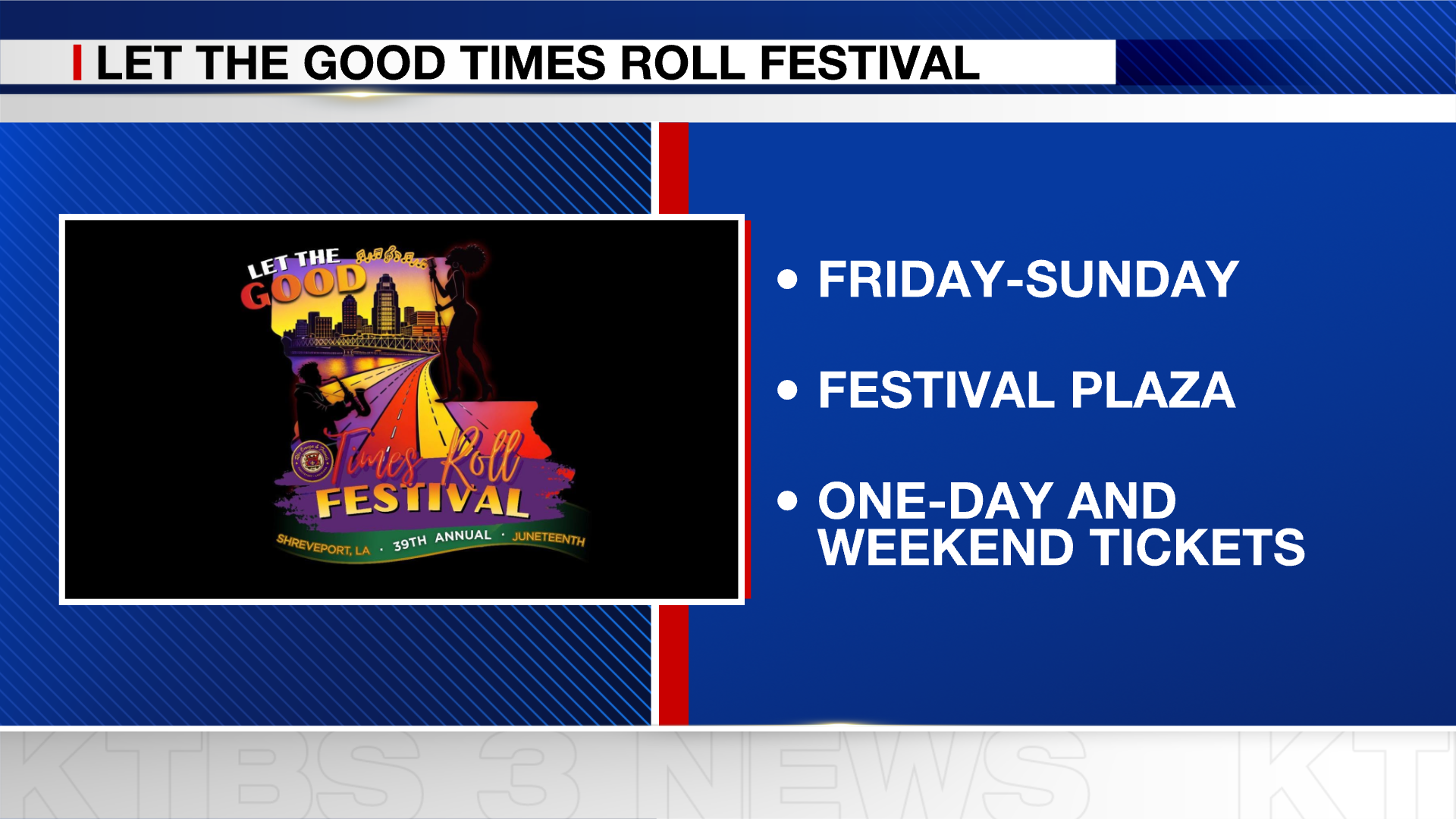 let the good times roll