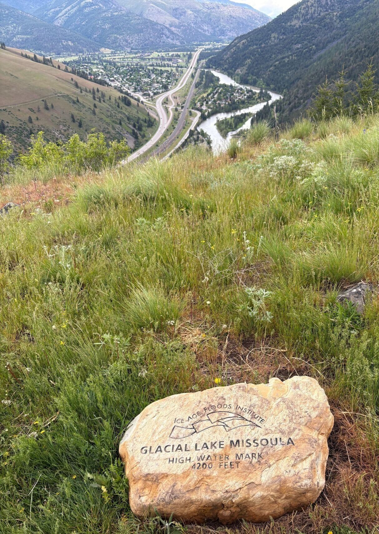 Lake Missoula monument