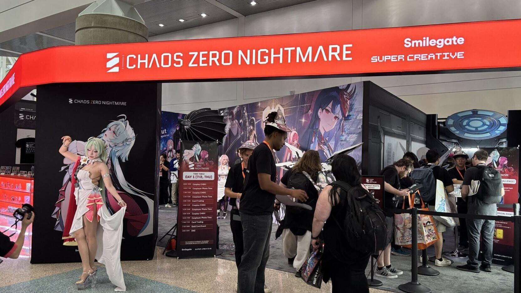 2026 Amime Expo Chaos Zero Nightmere booth