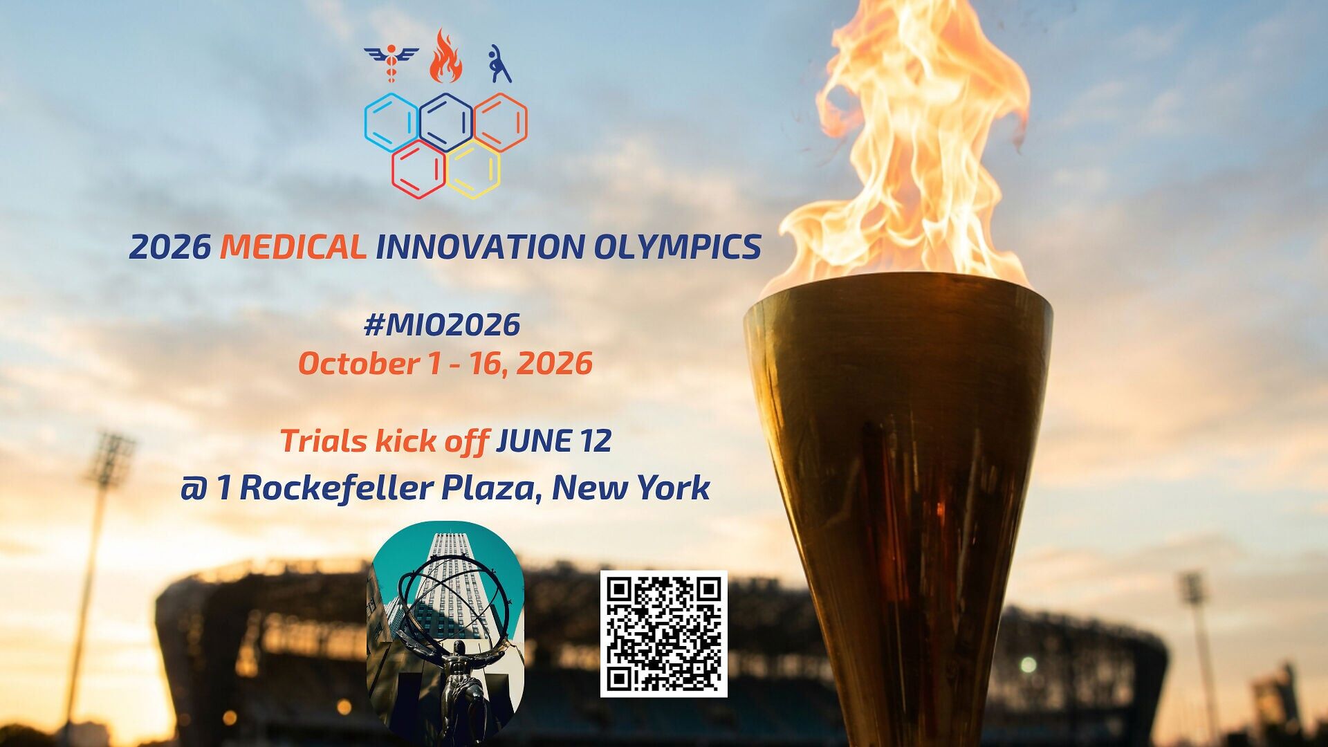 Register for 2025 Medical Innovation Olympics kicking off June 12 at 1 Rockefeller Plaza