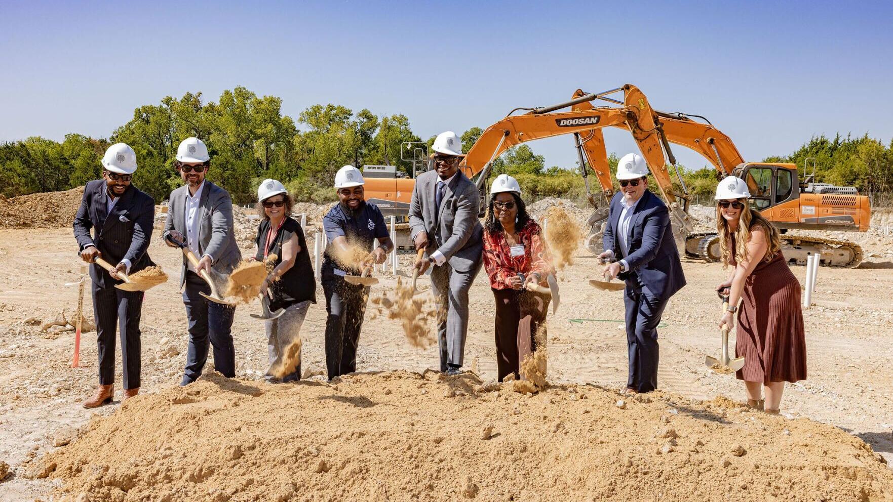 Local leaders, community officials and financing partners joined Lincoln Avenue Communities for Tuesday's groundbreaking at Tabor Village, a 229-unit mixed-used senior housing community now underway in Dallas.