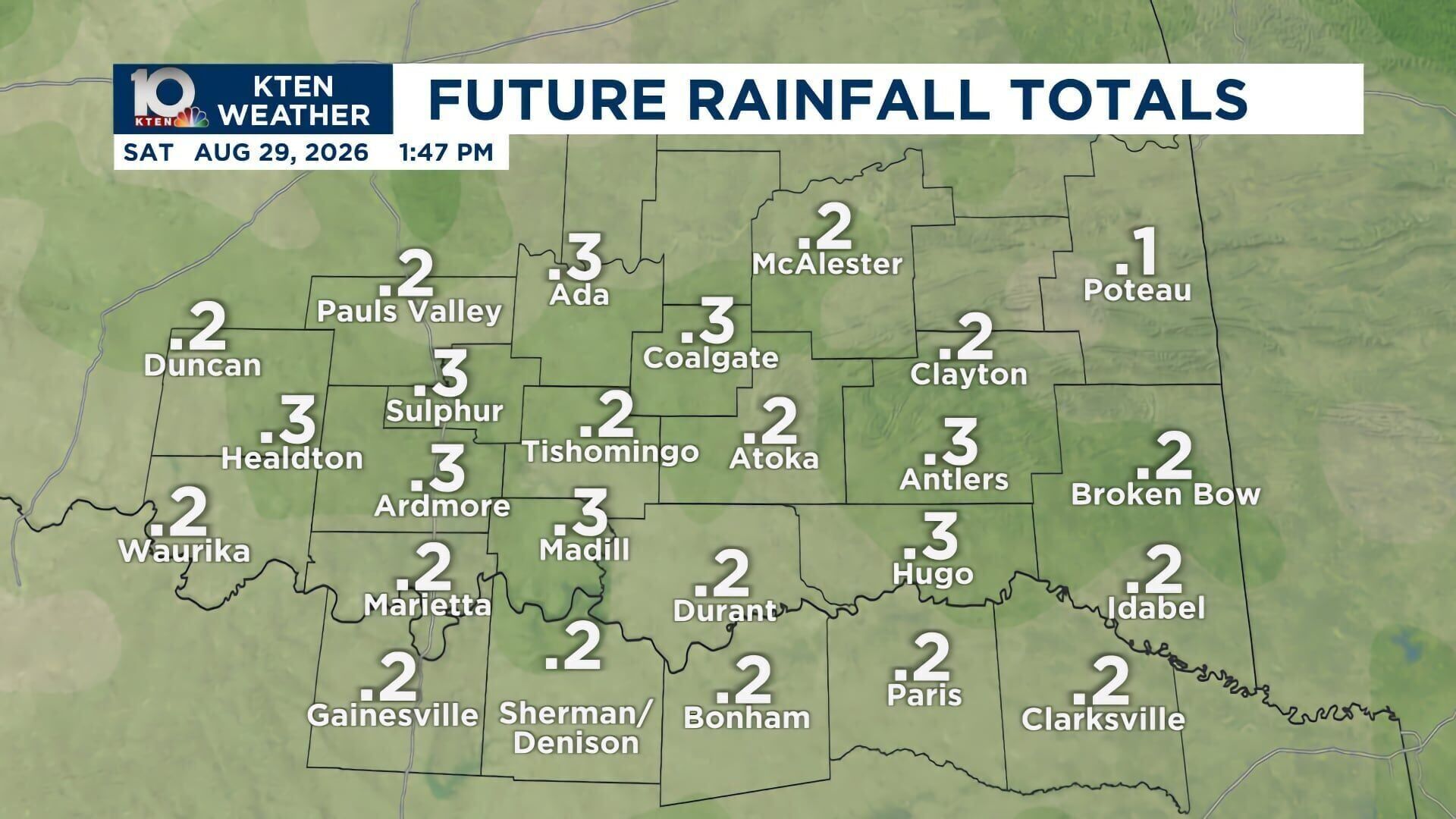 Future Rainfall Totals