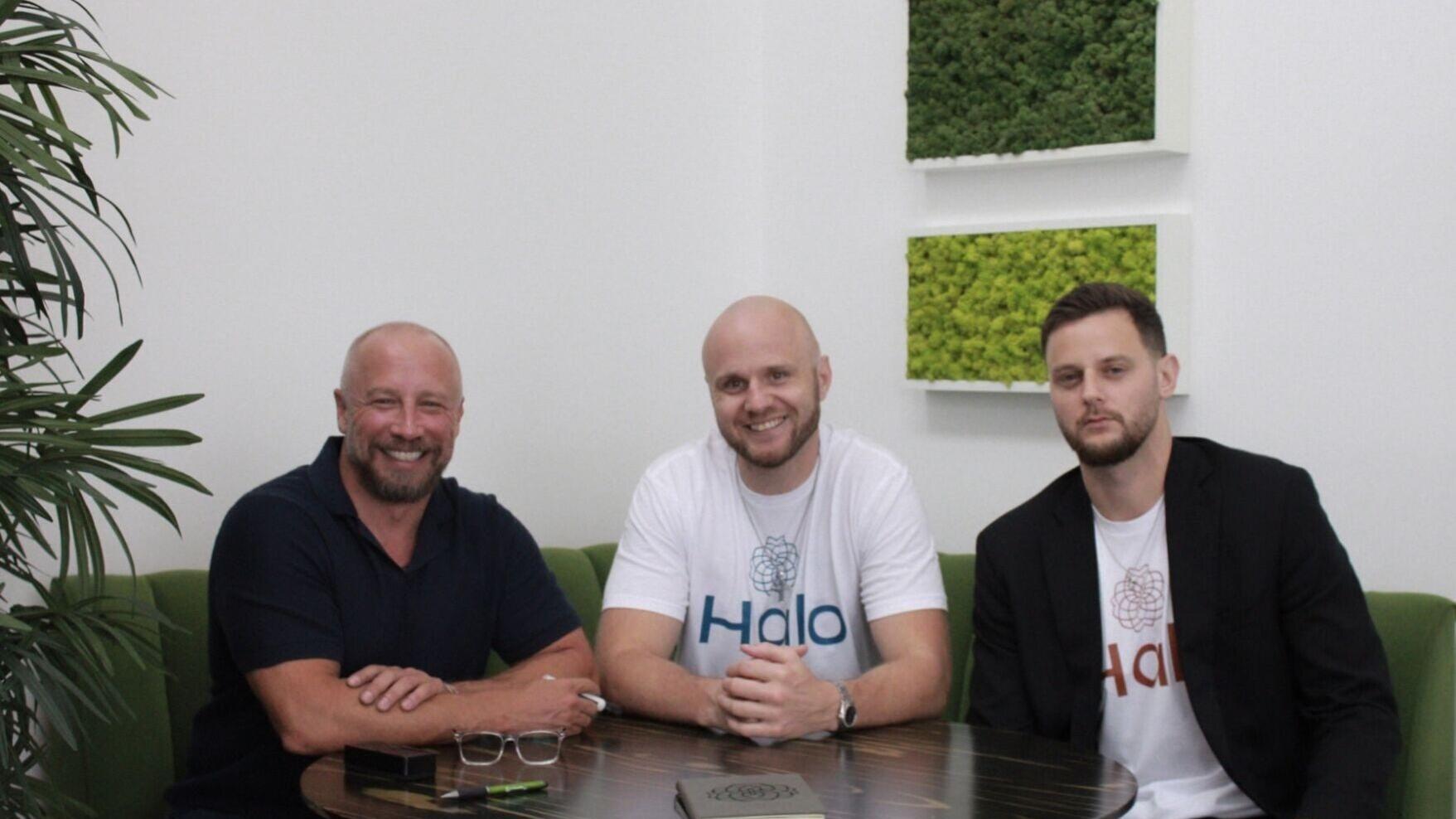 From left, Eric Post, Nick Krem and Michael Krem in Portland, Oregon, brainstorming the future of the real estate industry and Halo's place in it. Eric Post built Halo, the A.I. CMO for real estate agents; Nick Krem is co-founder and CEO and Michael Kre...