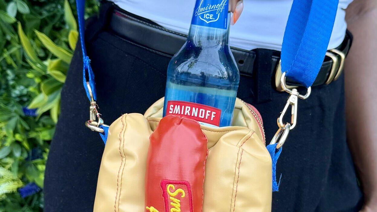 Introducing the limited-edition Doggie Bag: part Smirnoff Ice holder, part hot dog couture  - perfect for your summer essentials