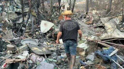 'Nothing left': Spanish pensioner returns to ruined home after wildfire