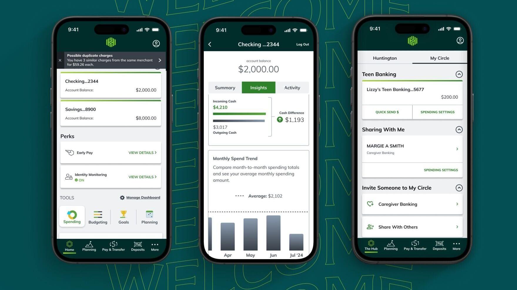 Huntington's financial management tools are designed to deliver practical, everyday value.