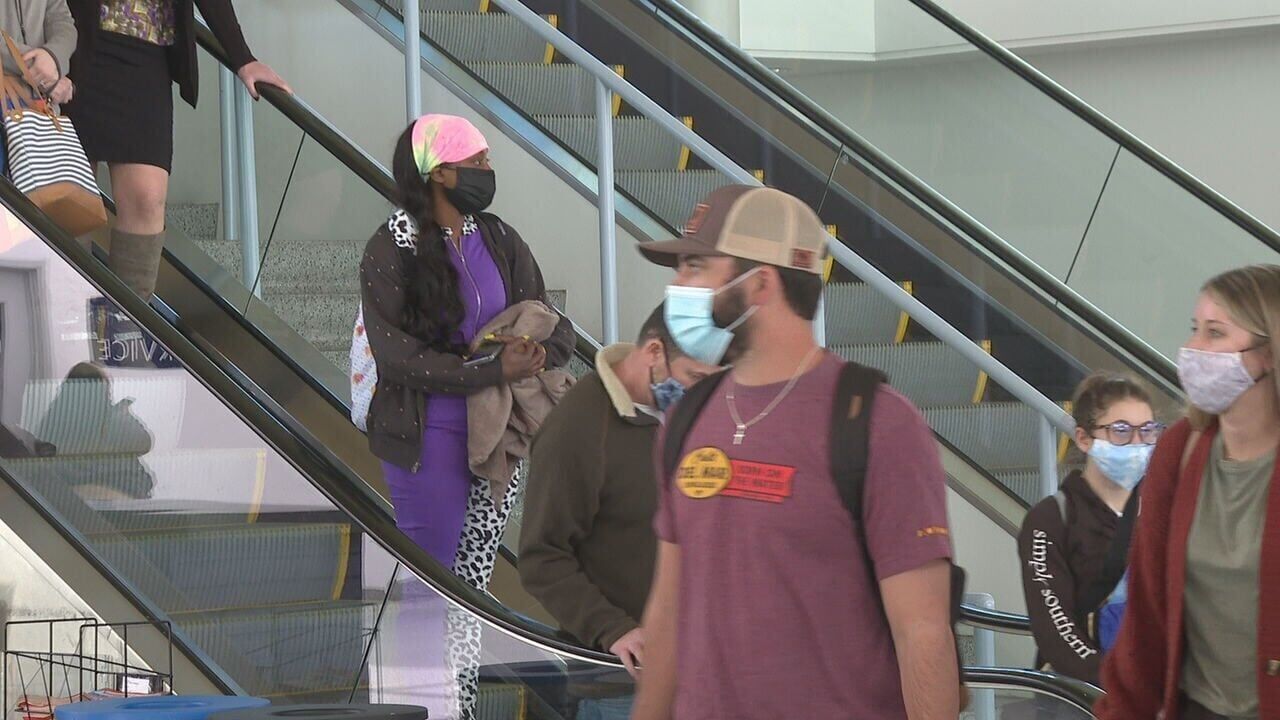Passengers at Shreveport Regional Airport