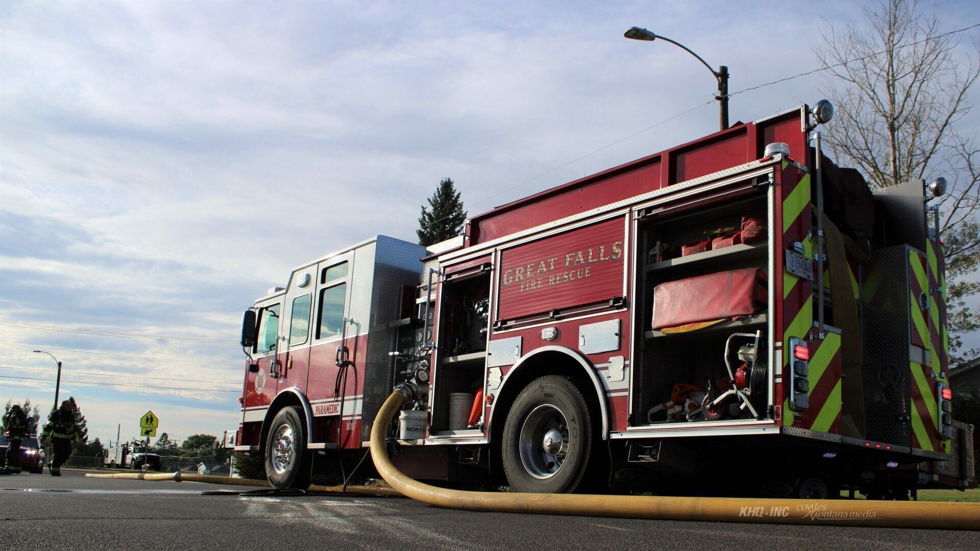 Great Falls Fire Rescue Truck Responding to House Fire (Generic) - The Vault