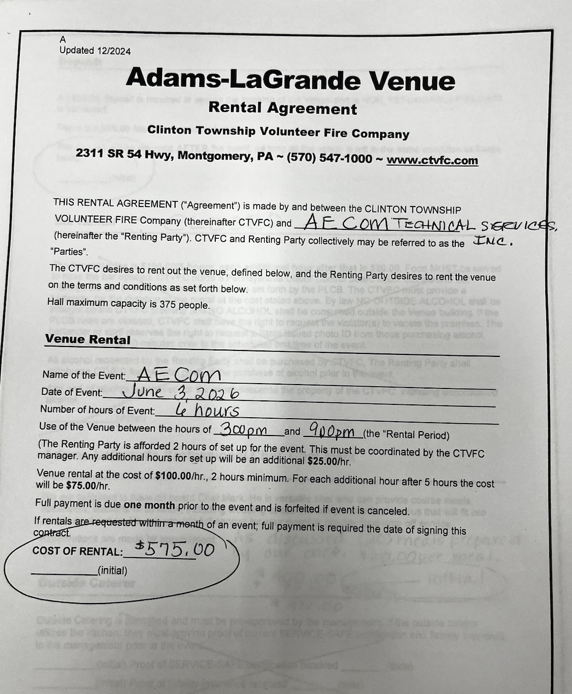 rental agreement