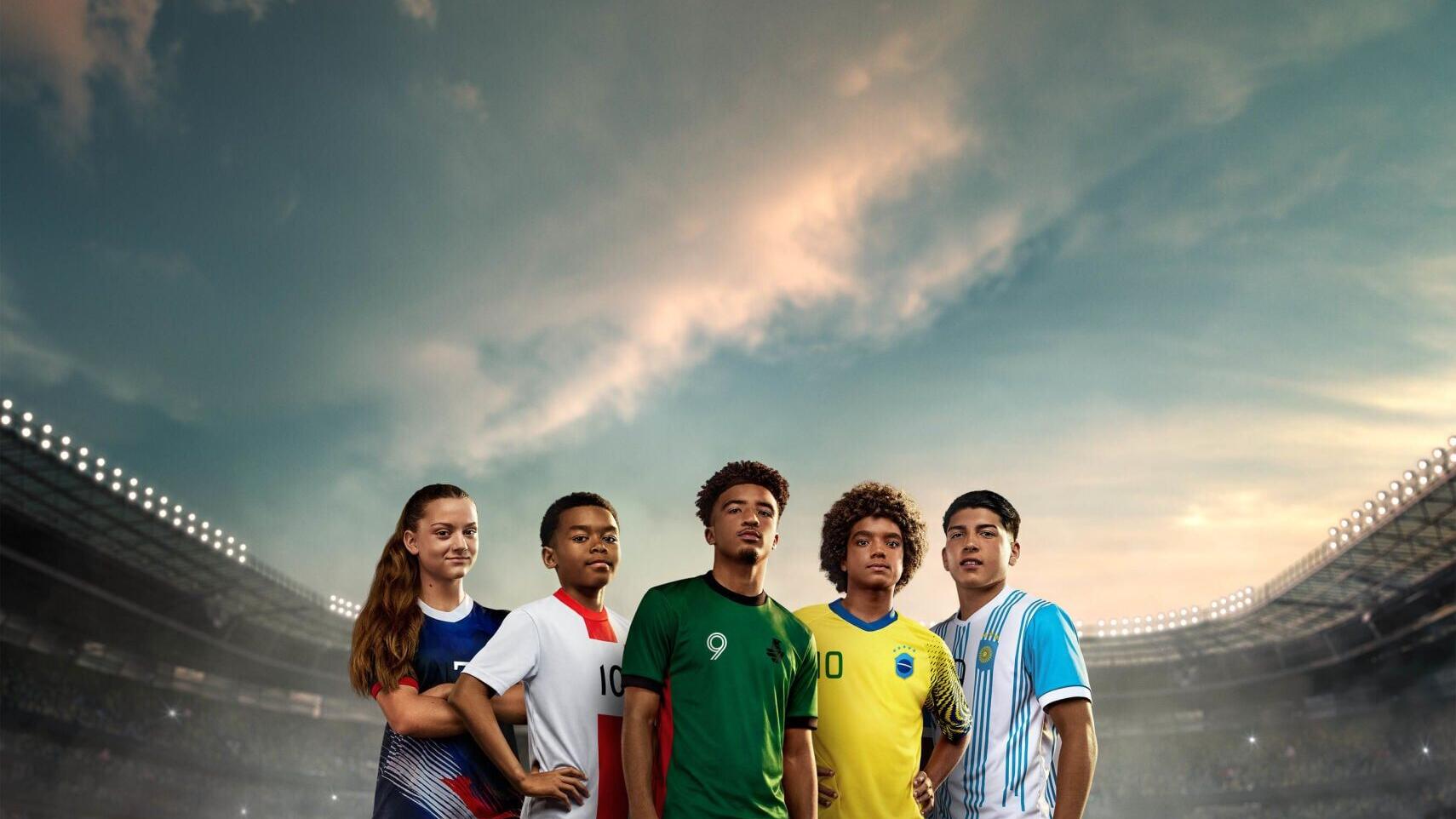 Photo of the group of next-generation soccer talent spotlighted by Hyundai.
