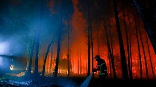 Southwest France has been ravaged by forest fires