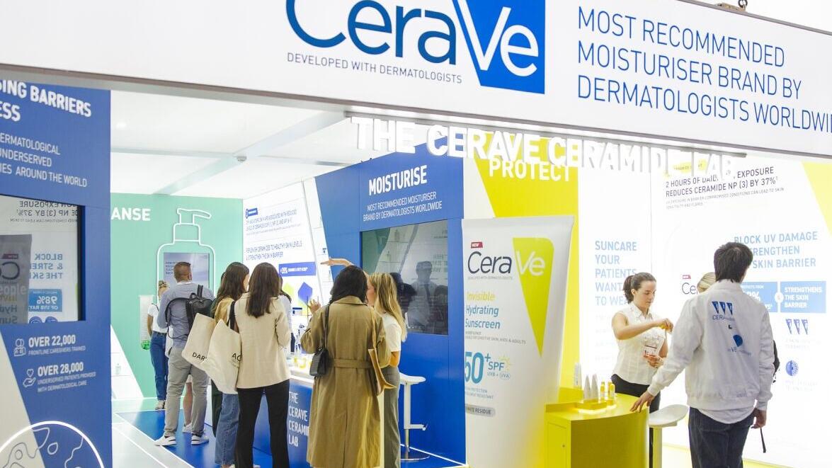 CeraVe booth at EADV Congress 2026 in Vienna.