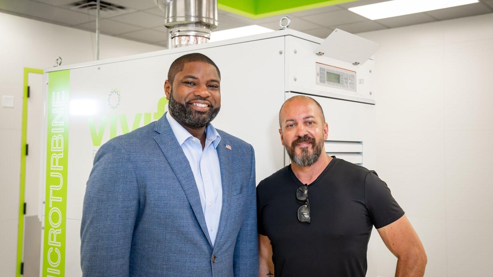 Candidate for Florida Governor Byron Donalds with CEO and Founder of VIVIFY Technology Jason Herring