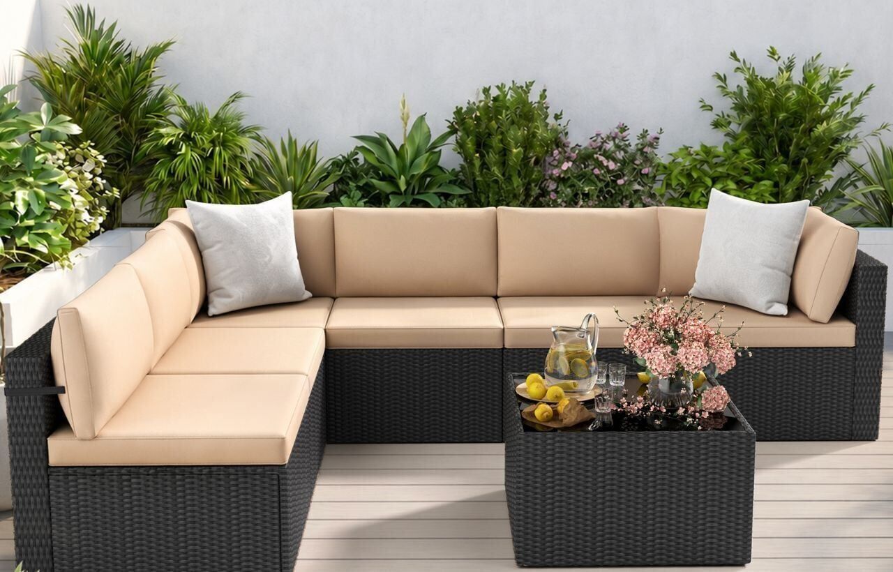 Luxury outdoor sectional furniture