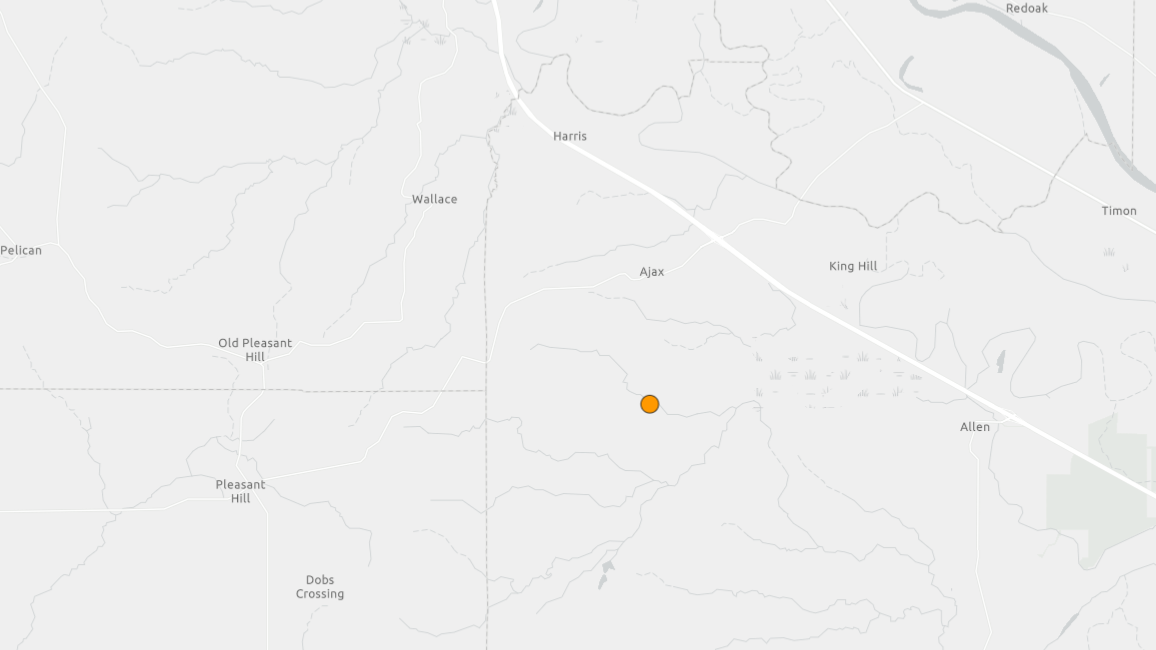 north Natchitoches earthquake map