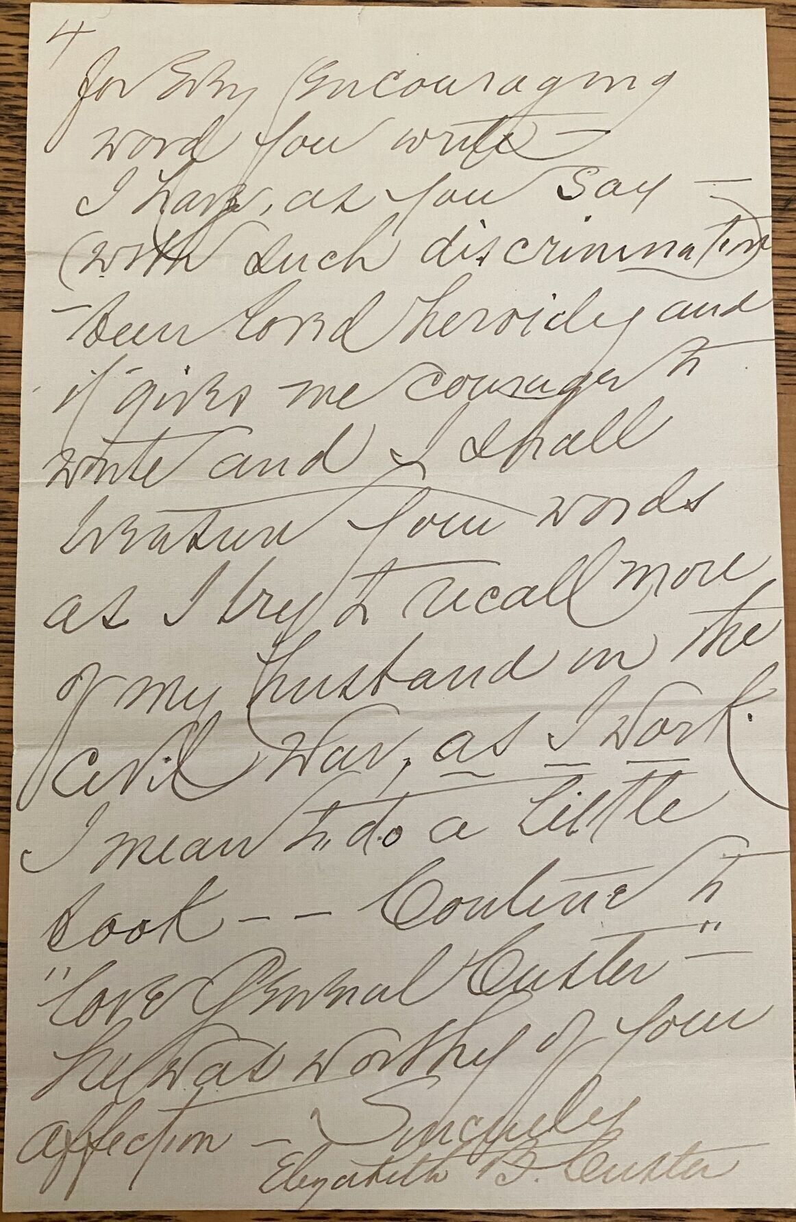 Custer letter