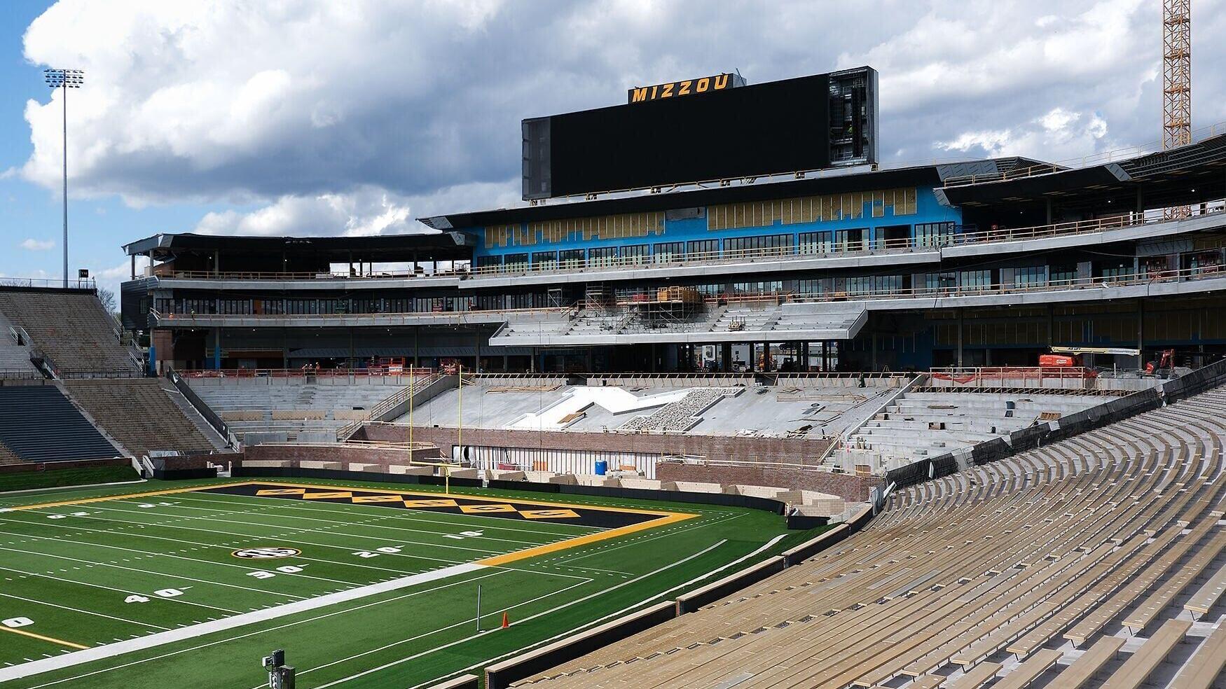 North end zone construction continues (copy)