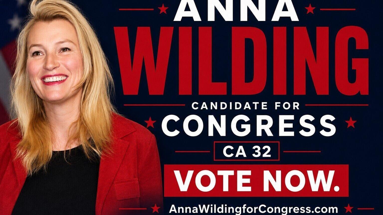 Anna Wilding for Congress (PRNewsfoto/Committee Electing Wilding for California)