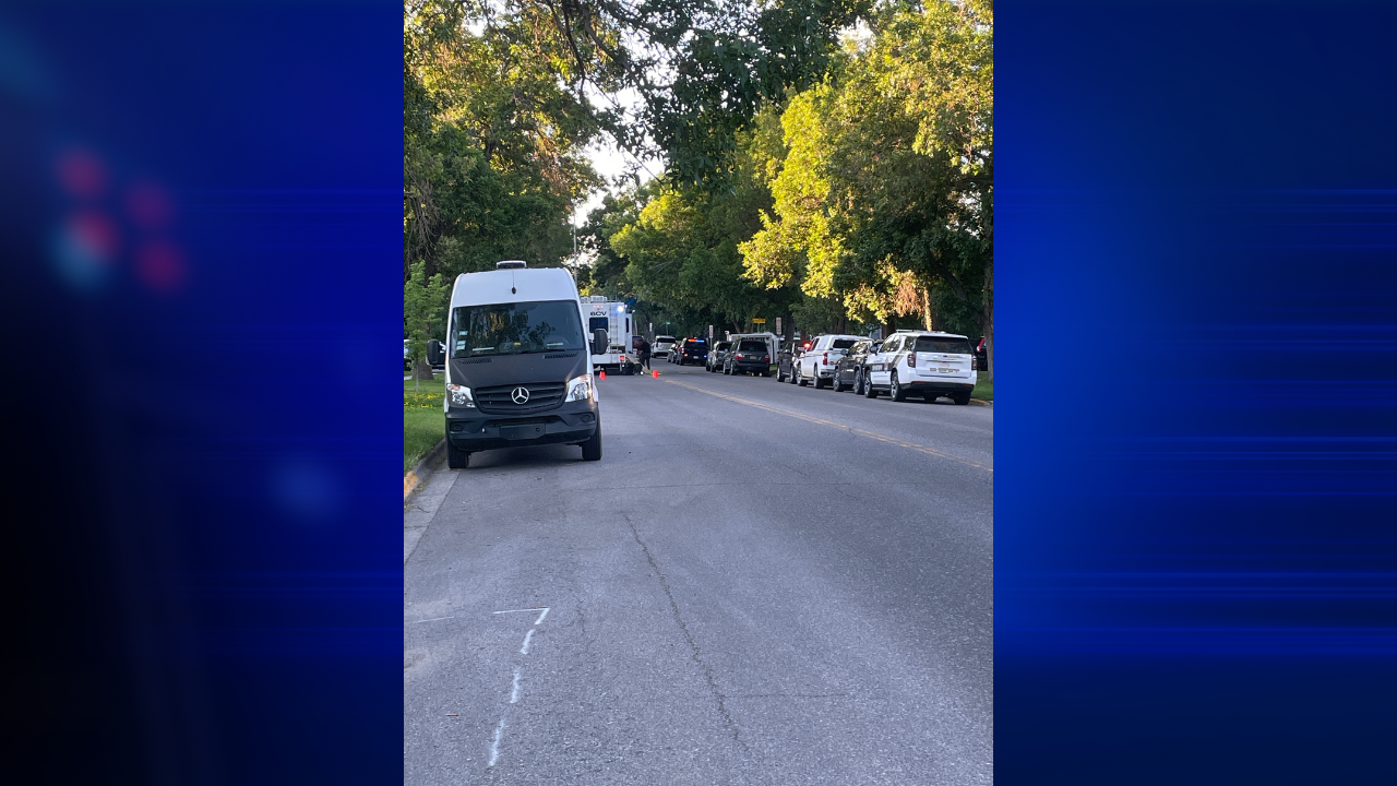 Heavy police presence near S Wilson Ave and W Hayes St in Bozeman