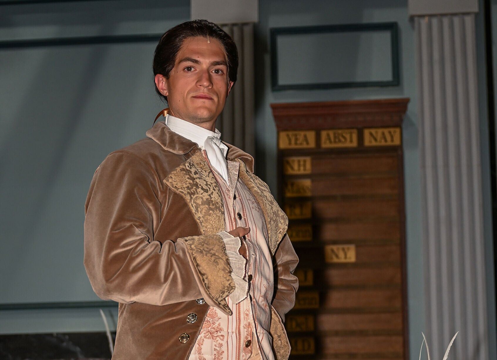 Tim Jones portrays Edward Rutledge