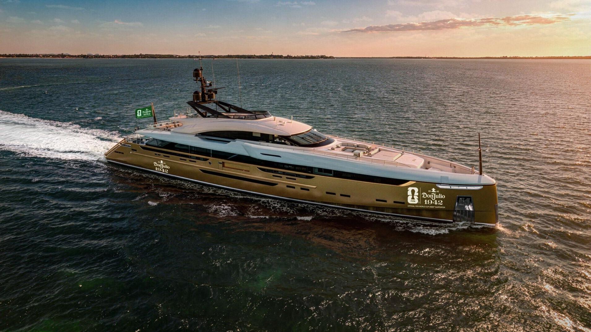 Centered around the docking of a 200+ foot megayacht along the Hudson River, Port of Champions will be a fully immersive Tequila Don Julio 1942 footprint spanning Piers 59 at Chelsea Piers.