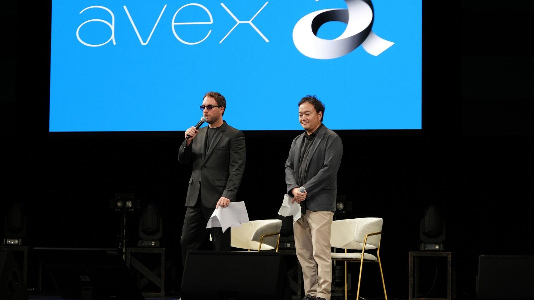 Avex Music Group CEO, Brandon Silverstein and CFO, Ryan Kamada present at XEVA Live 2026, the annual Avex employee meeting in Tokyo, Japan. Photo courtesy of Avex Music Group.