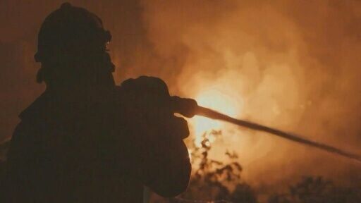 Spain's firefighters battle wildfire in northeastern Aragon region