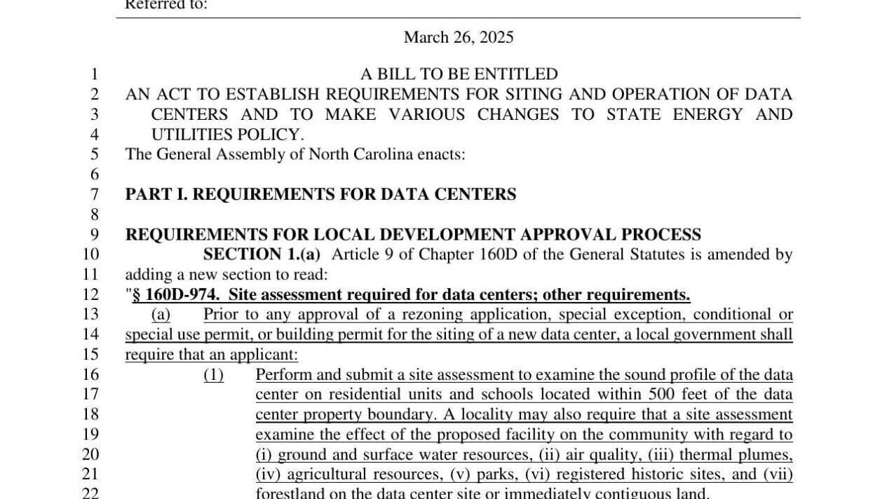 Senators next to consider data center regulations to protect ratepayers