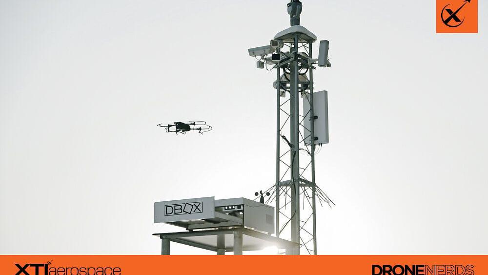 DBOX autonomous docking station supporting a remotely managed Parrot ANAFI UKR series drone mission. (Photo courtesy of DBOX)