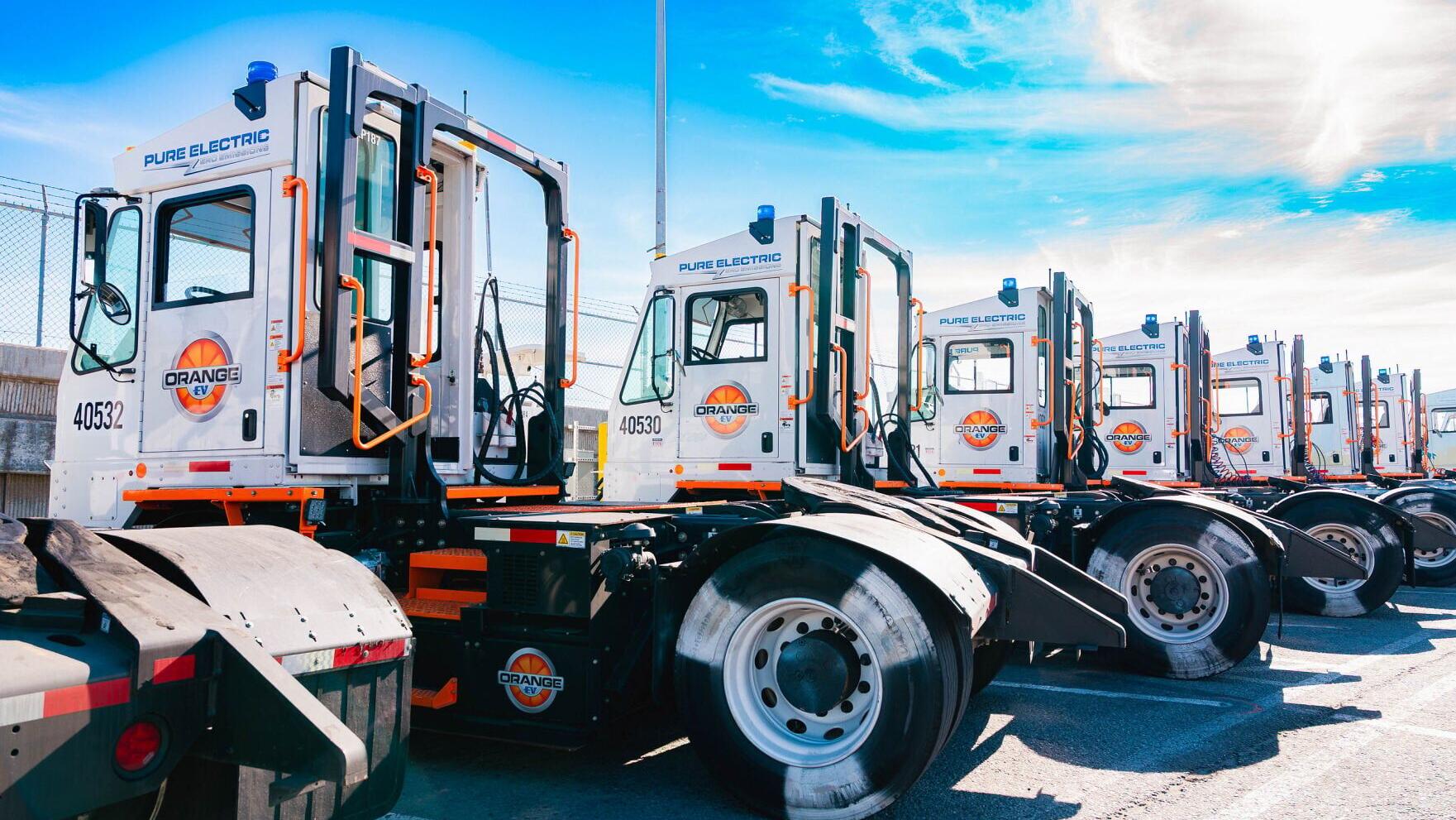 APM Terminals Los Angeles Orange EV Terminal Tractors