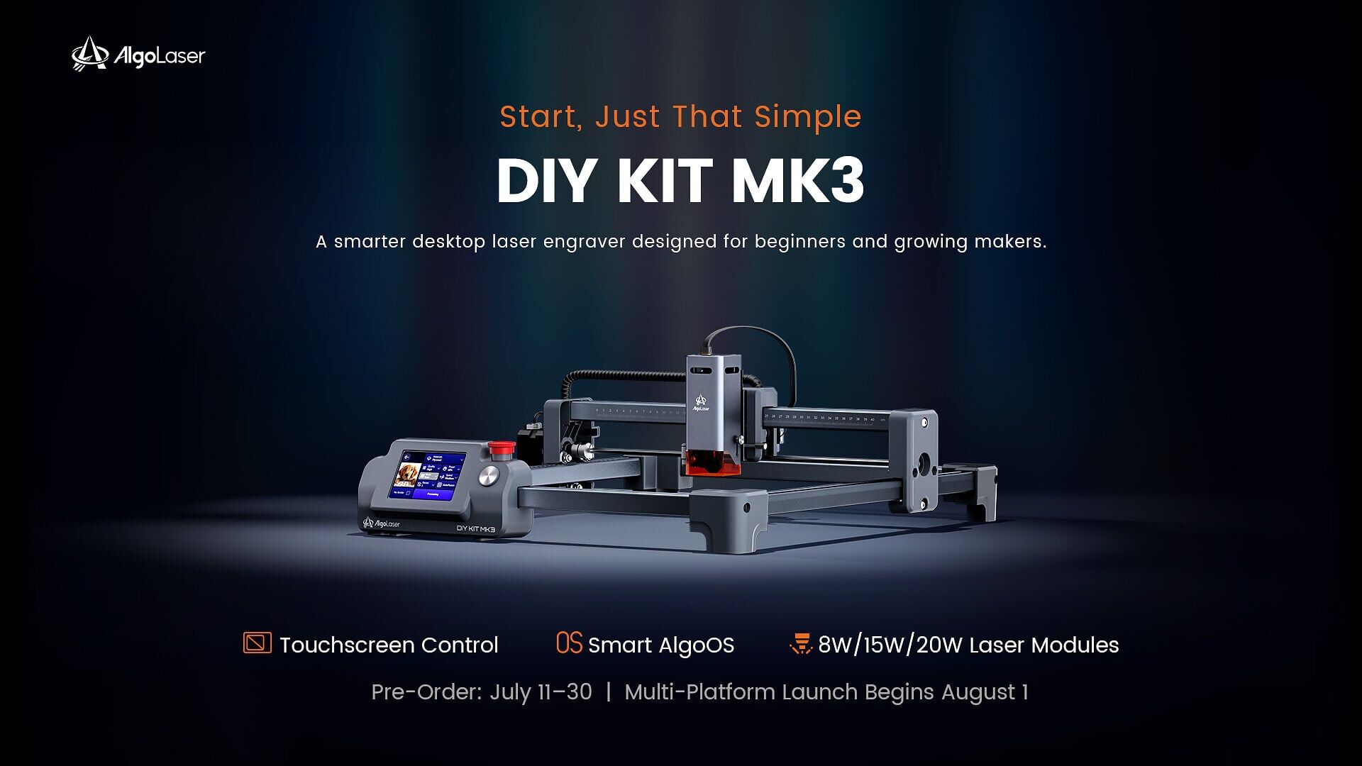 AlgoLaser unveils the DIY KIT MK3: A smarter, simpler, and more accessible way to laser engrave.
