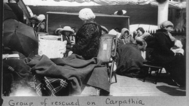 Group of survivors on Carpathia