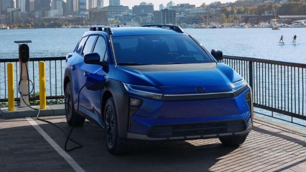 2026 Toyota bZ Blue charging